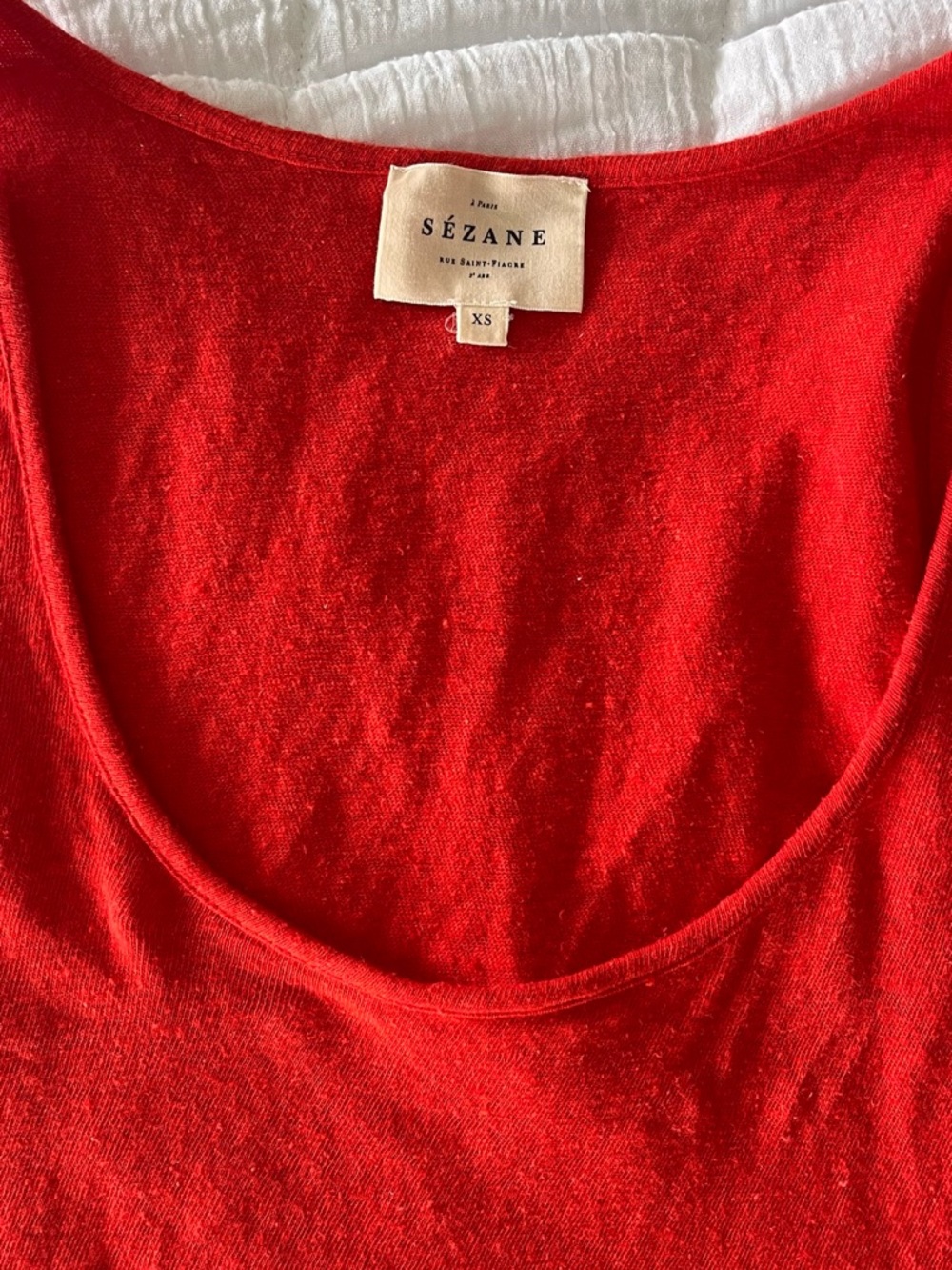 John Top Sezane - coral red - Picture 3 of 4